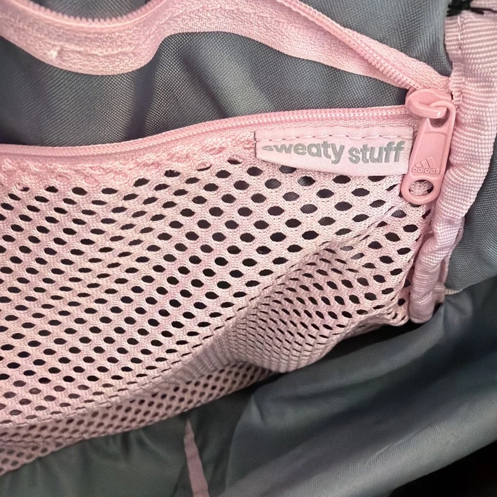 Rare Adidas The Brand With The Three Stripes Green Duffel‎ Pink Inside GW999